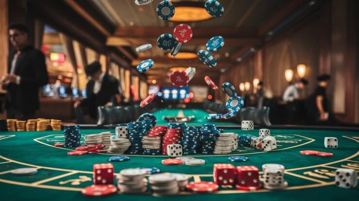 Mobile app showing quick deposit options via QRIS for slot games